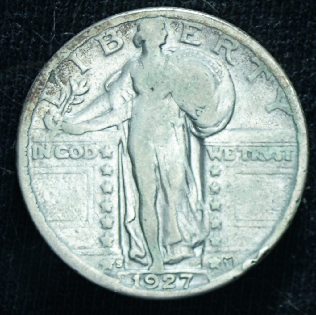 1927-S 25C Standing Liberty Quarter Dollar F  - 24719