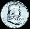 1948-D 50C Franklin Half Dollar BU Great Luster Eye Appeal Hit on Cheek ~ 26104