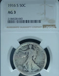 1916 S  50C Walking Liberty Half Dollar AG3 Rare Key Date  ~ 26498