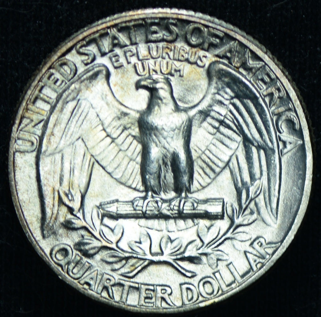 1954 25C Washington Quarter Uncirculated Toned - 25528