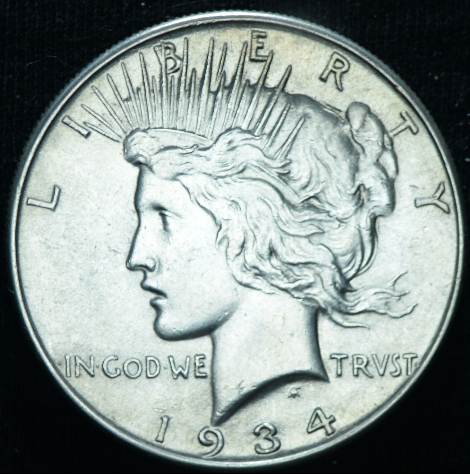 1934 Peace Silver Dollar $1 BU Better Date ~ 26233