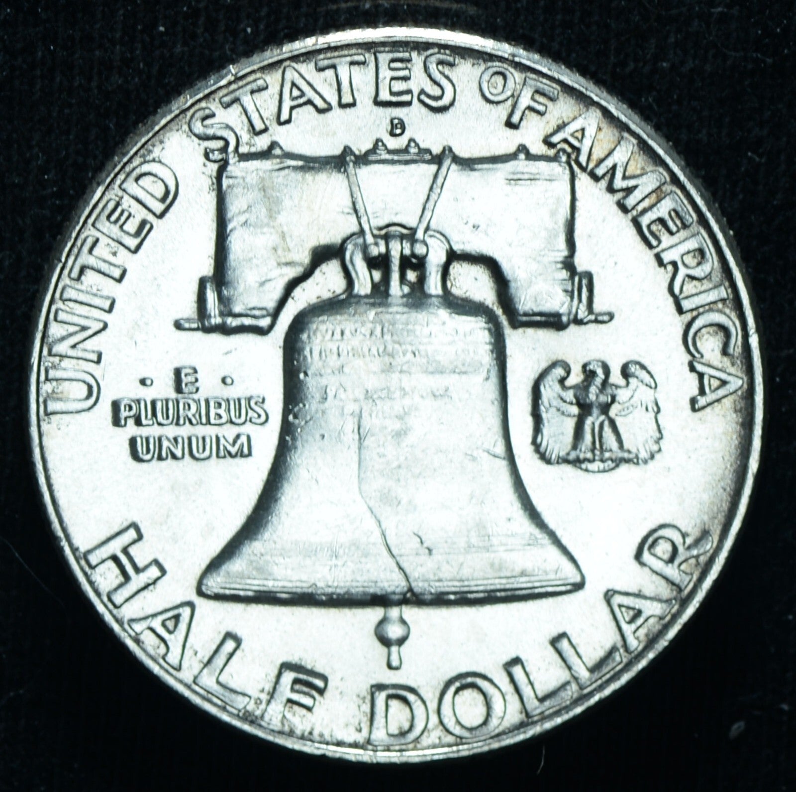 1961 D 50C Franklin Half Dollar UNC Toned ~ 25674
