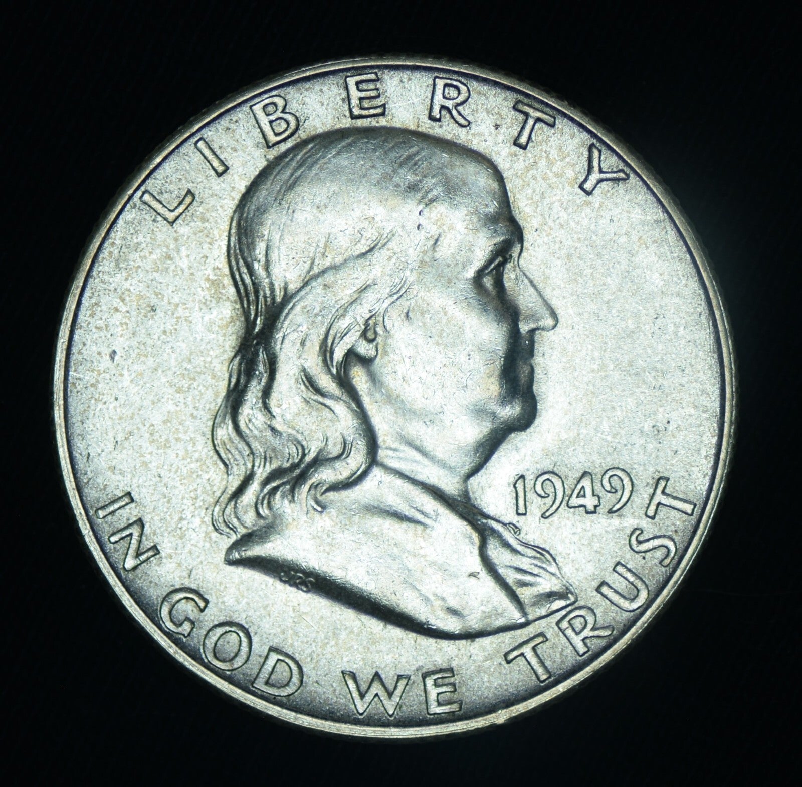 1949-S 50C Franklin Half Dollar BU Luster ~ 26561