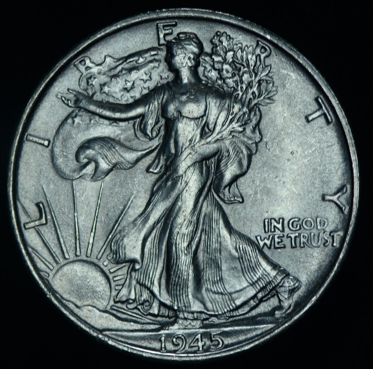 1945-S Walking Liberty Half Dollar BU Uncirculated ~ 26466