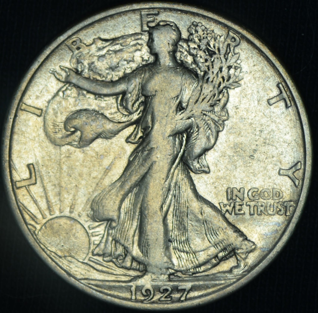 1927-S Walking Liberty Half Dollar XF Tougher ~ 26491
