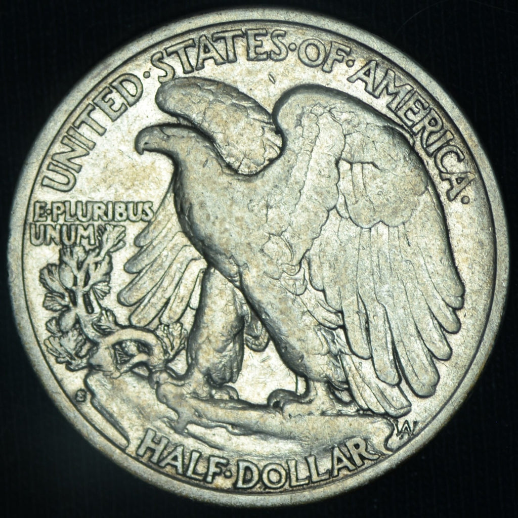 1927-S Walking Liberty Half Dollar XF Tougher ~ 26491