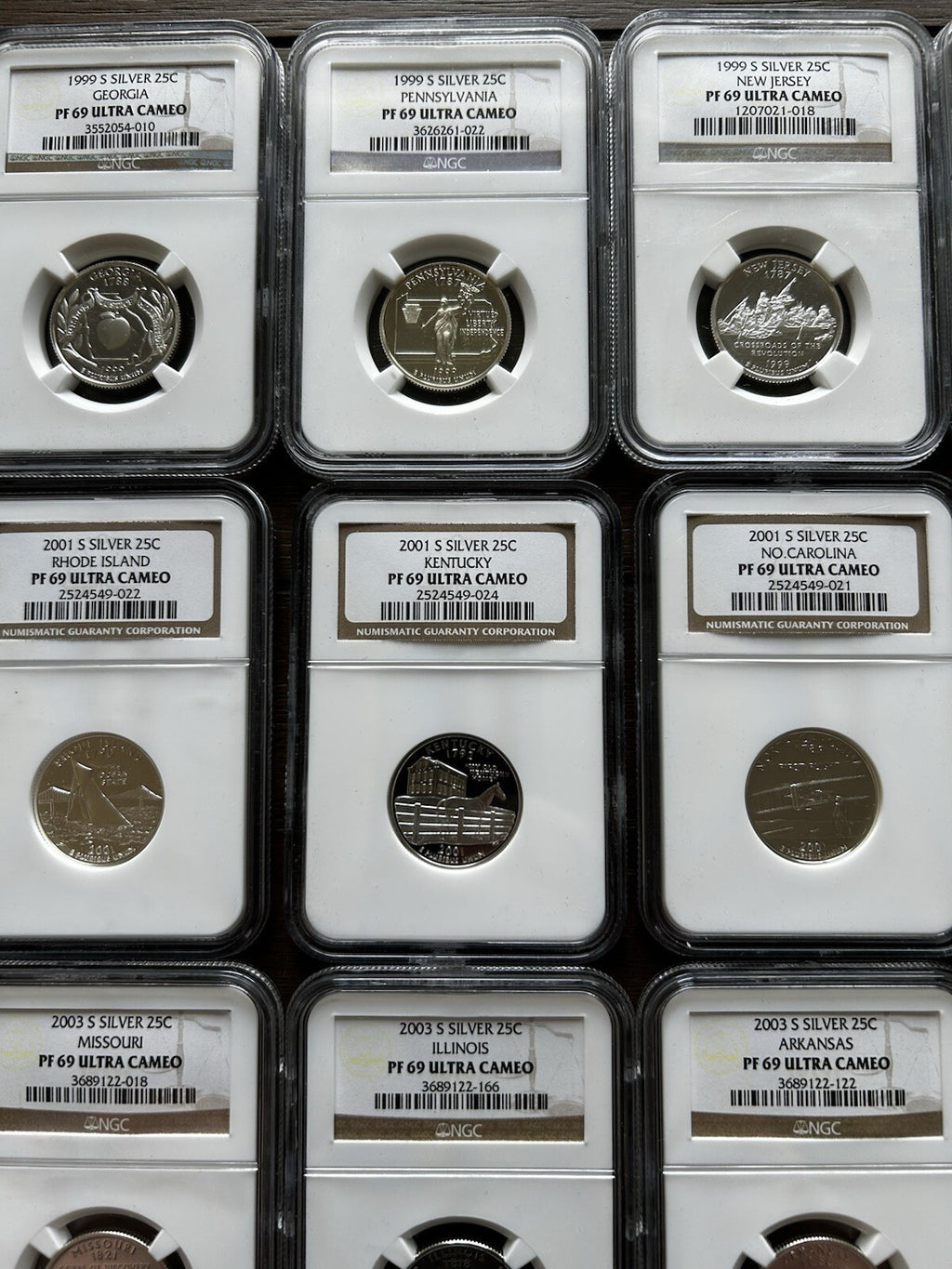 All 50 Silver State Quarters Proof Set DCAM69 - 26340