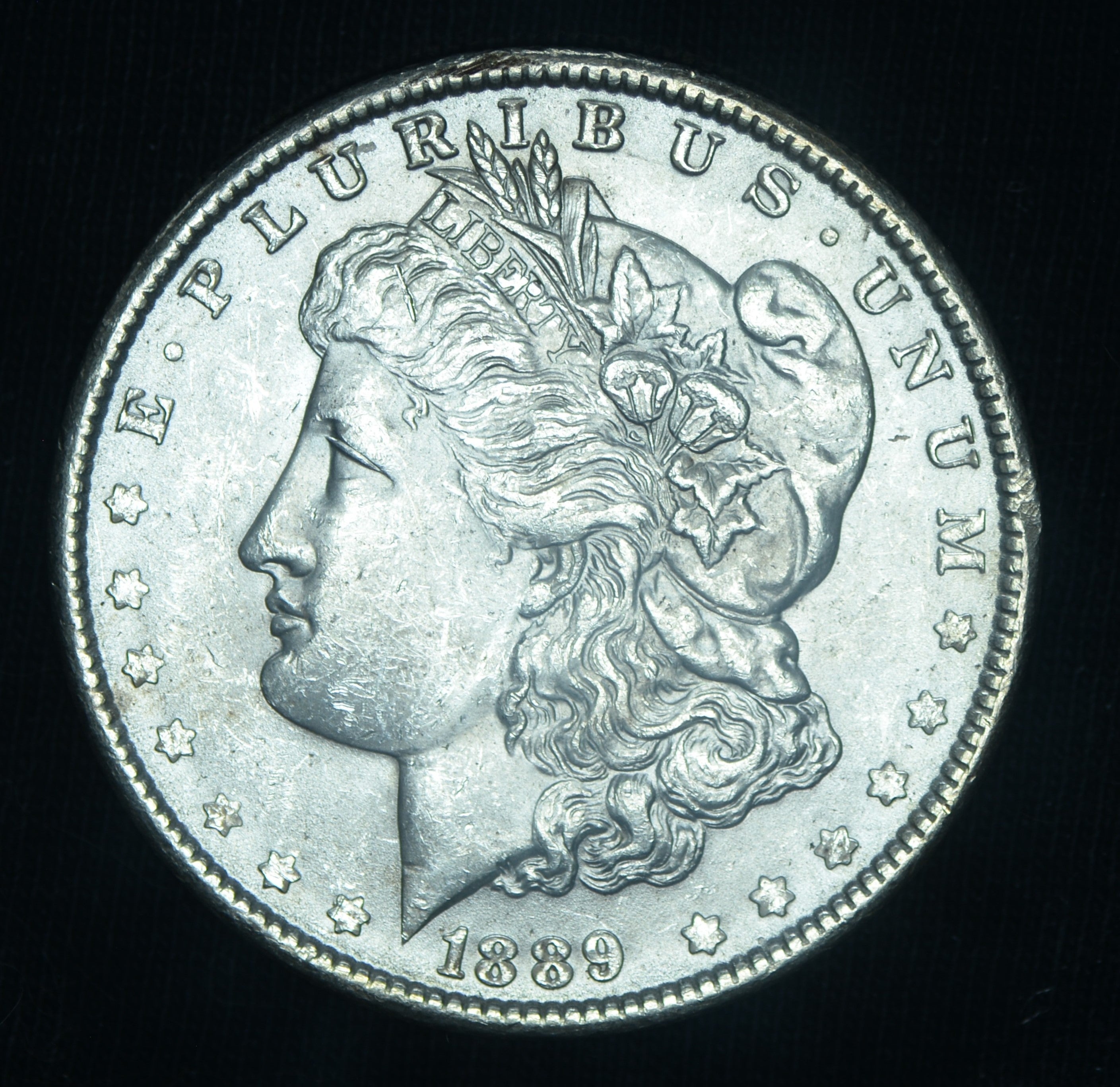 1889 $1 Morgan Silver Dollar BU Lusterous ~ 24100