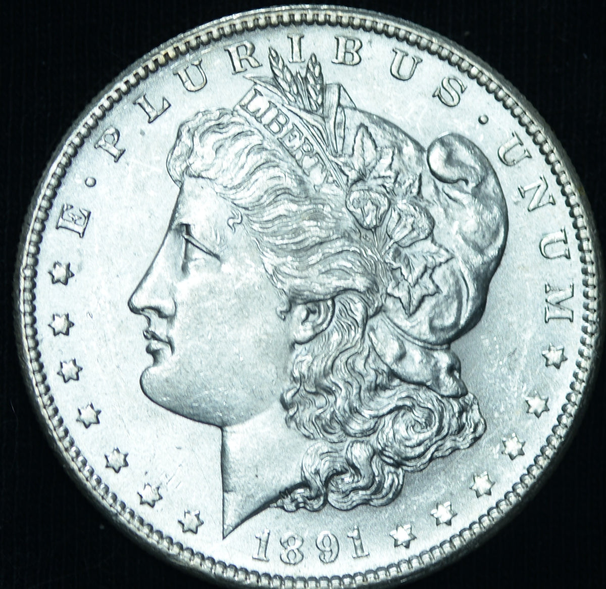 1891-S $1 Morgan Silver Dollar BU - 25280
