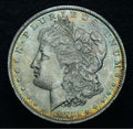 1884-O $1 Morgan Silver Dollar UNC Amazing Rainbow Toning - 25479