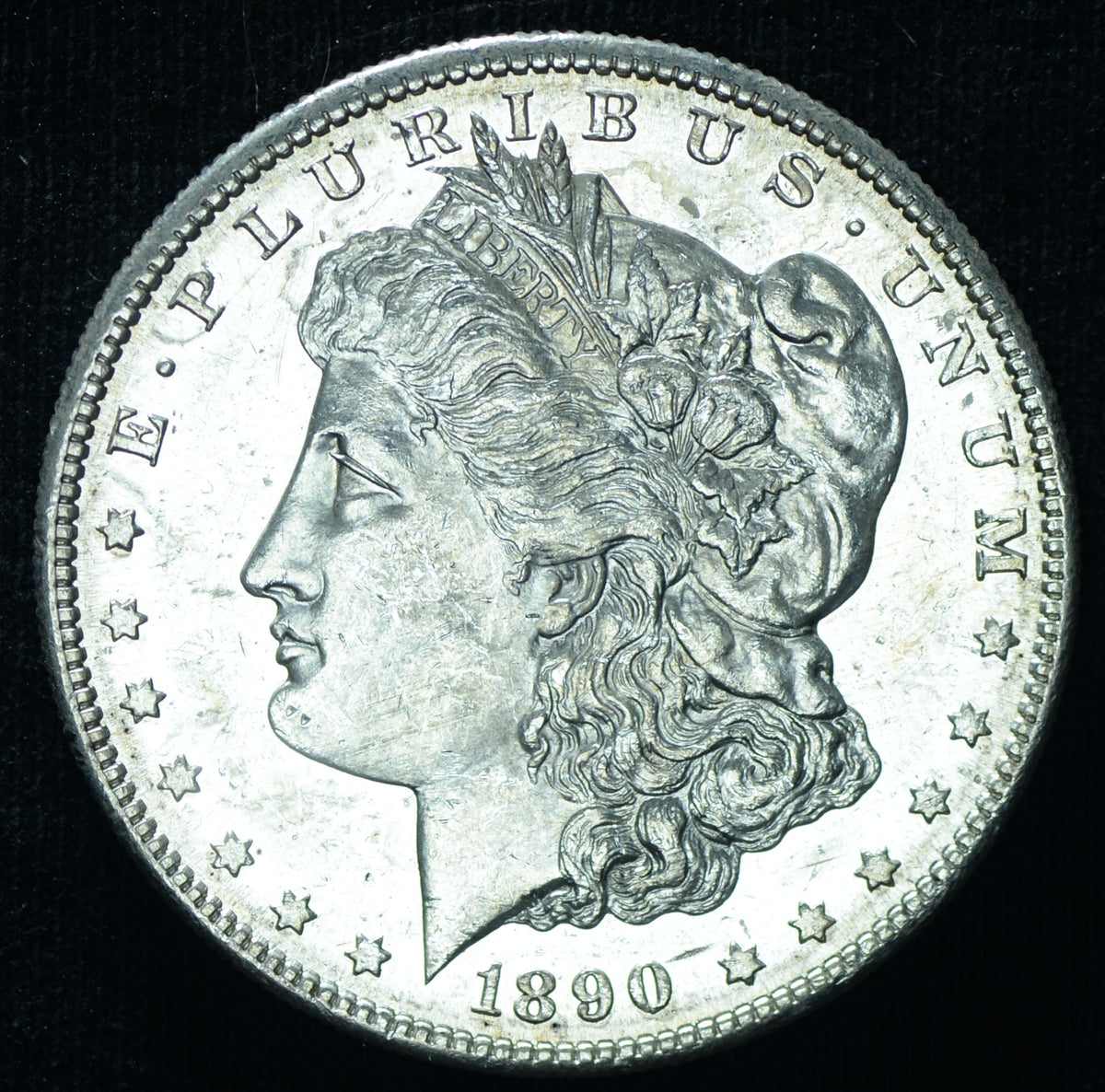 1890-S Morgan Silver Dollar BU Proof Like - Better Date - 25665