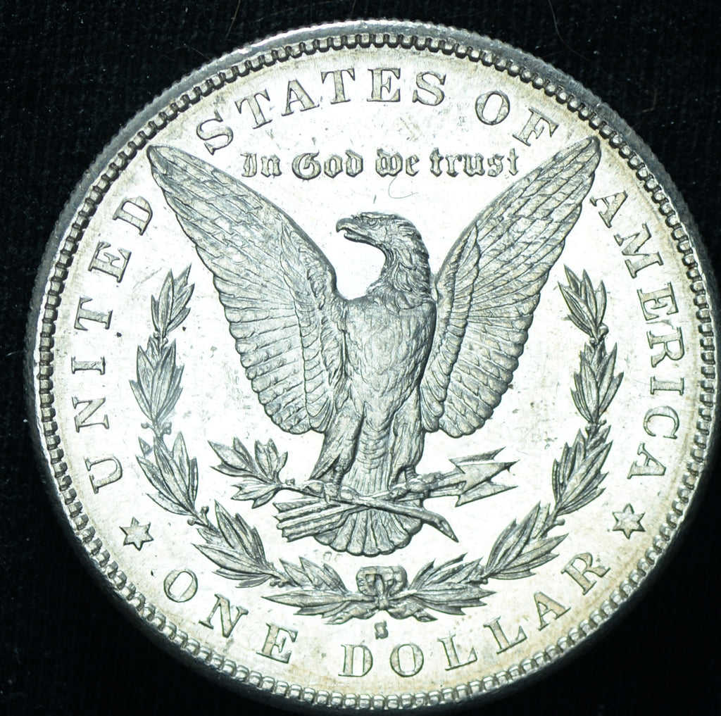 1890-S Morgan Silver Dollar BU Proof Like - Better Date - 25665