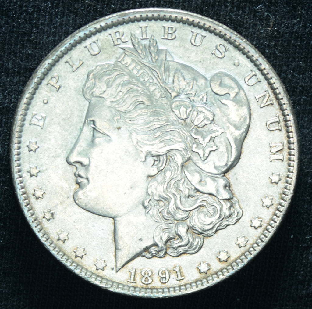1891 $1 Morgan Silver Dollar AU++ ~ 26032