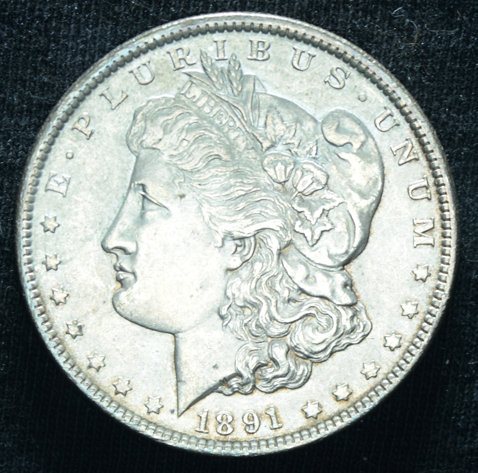 1891 $1 Morgan Silver Dollar AU++ ~ 26032