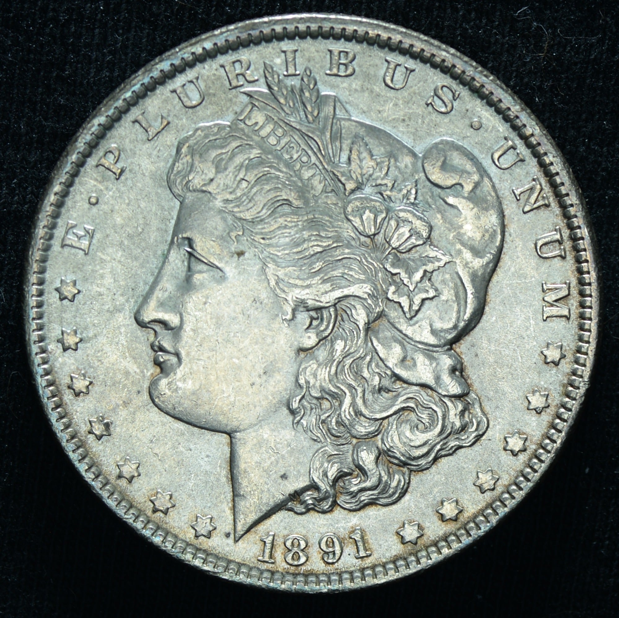 1891 $1 Morgan Silver Dollar AU++ ~ 26032