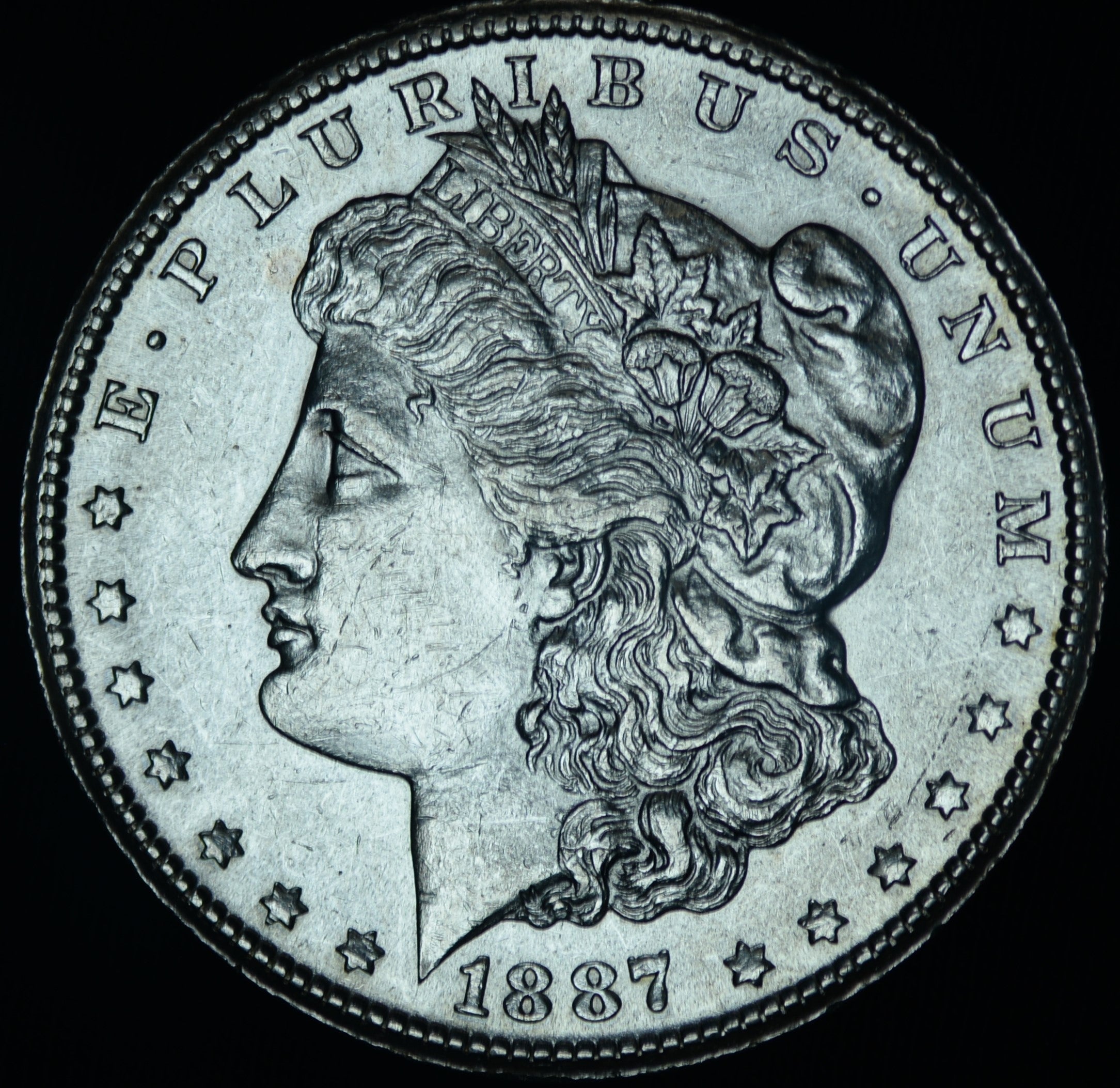 1887-S Morgan Silver Dollar BU Brilliant Uncirculated ~ 26041