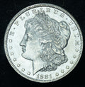 1881 Morgan Silver Dollar BU Brilliant Uncirculated Frosty ~ 26048
