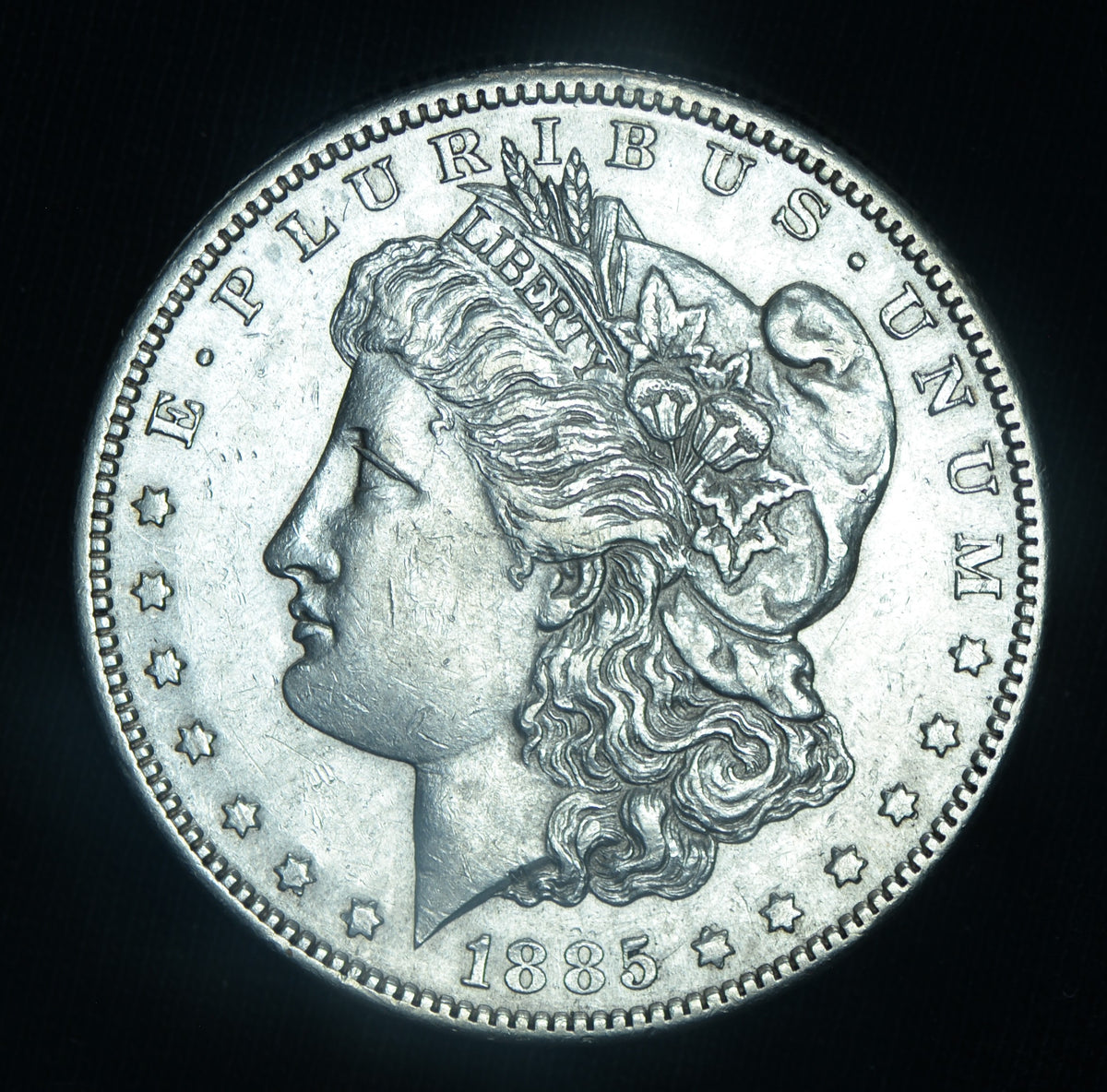 1885-S Morgan Silver Dollar High AU Better Date ~ 26091