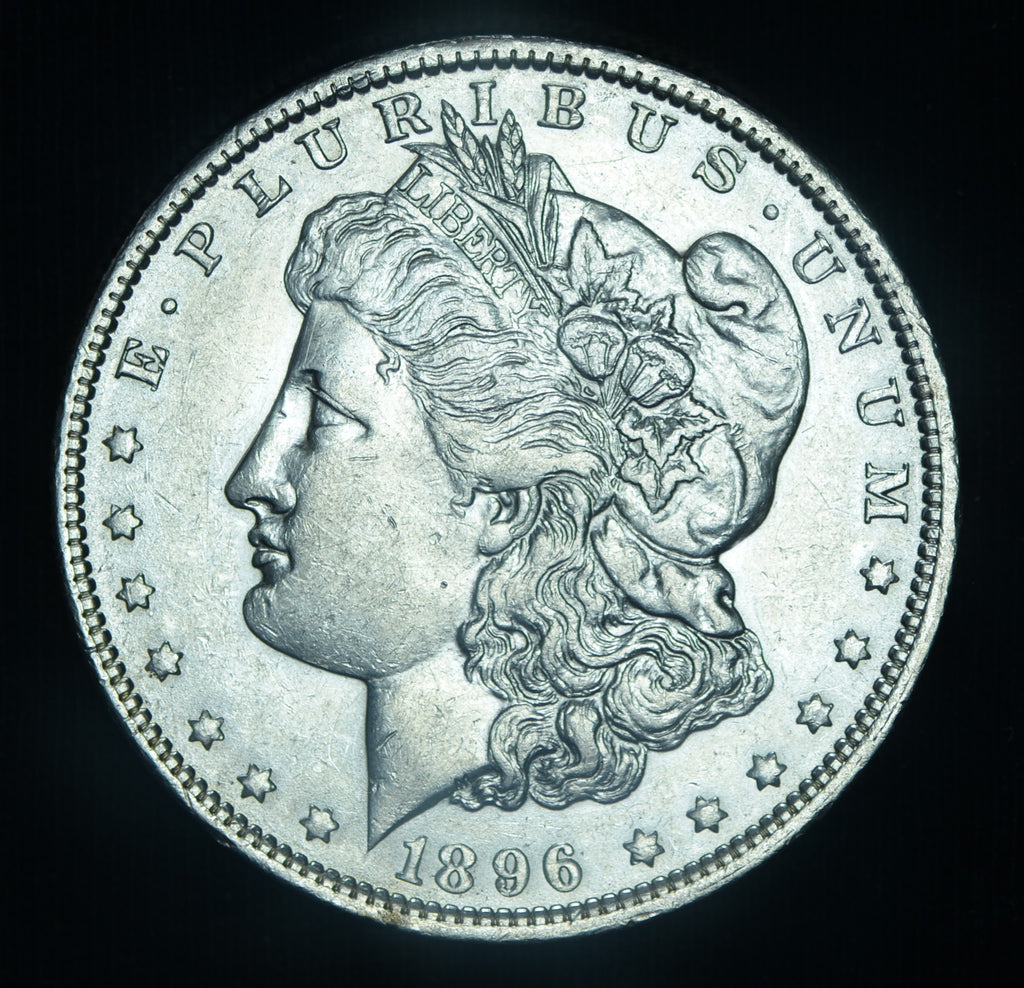 1896-O $1 Morgan Silver Dollar AU/BU Slider Better Date~ 26092