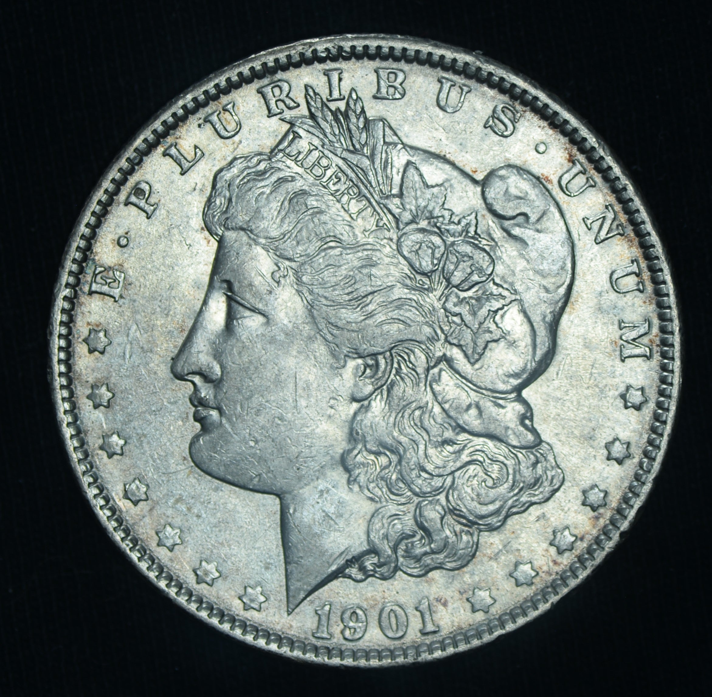 1901 Morgan Silver Dollar AU Semi Key ~ 26365