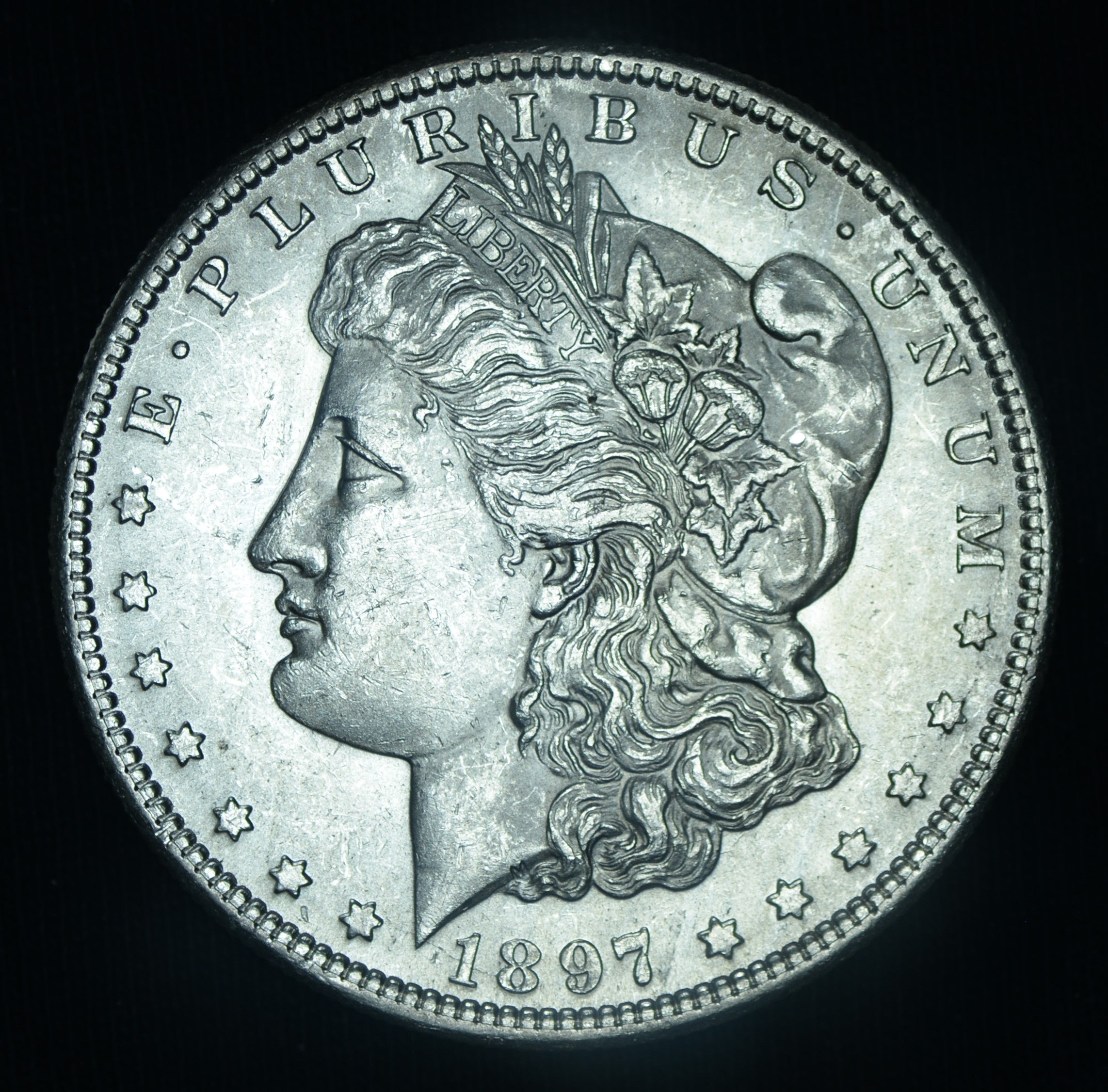 1897-S $1 Morgan Silver Dollar BU ~ 26521