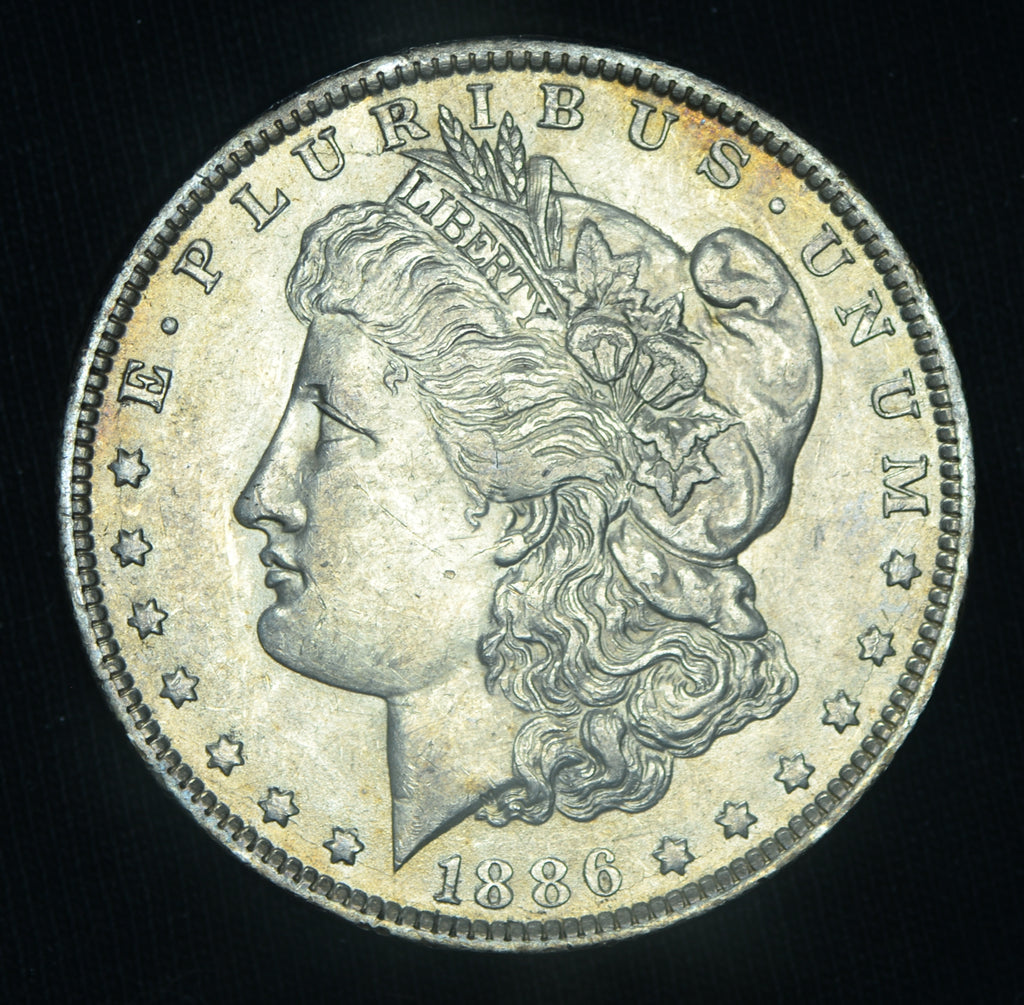 1886-O $1 Morgan Silver Dollar AU+ Better Date ~ 26526