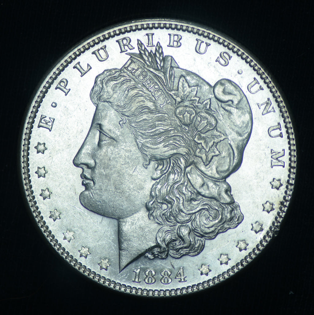 1884 $1 Morgan Silver Dollar BU PL ~ 26545