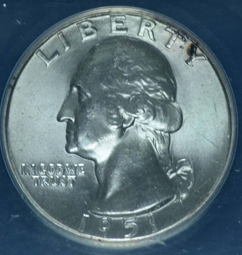 1951 25C Washington Quarter ANACS MS63 ~ 25390