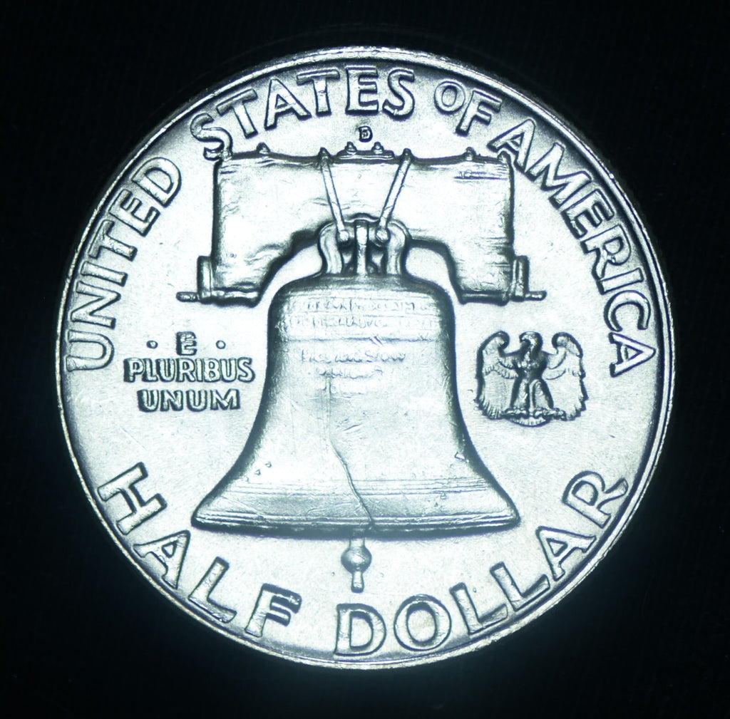1954-D 50C Franklin Half Dollar BU Brilliant Uncirculated ~ 26564