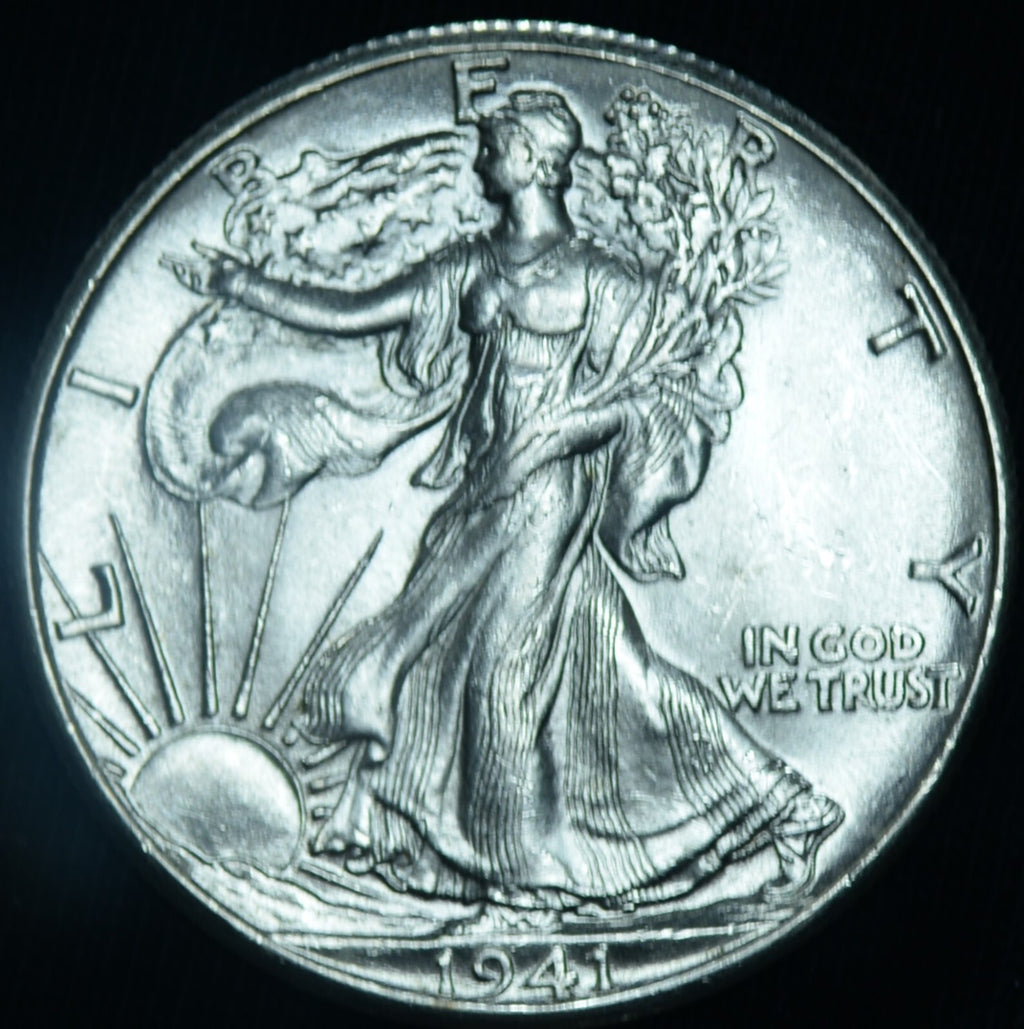 1941 50C Walking Liberty Half Dollar BU ~ 26437