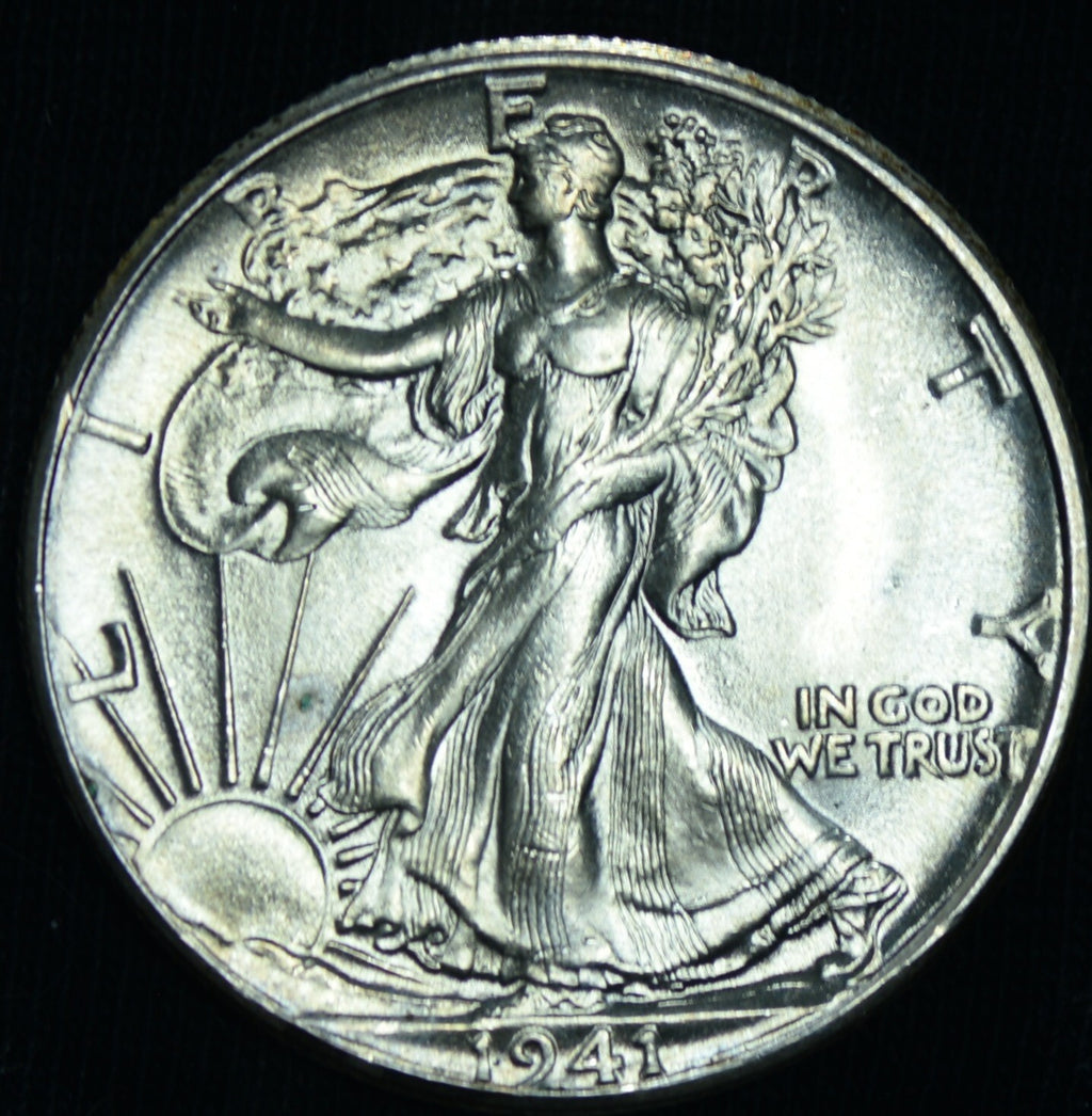 1941 50C Walking Liberty Half Dollar BU ~ 26239