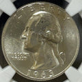 1963 25C Washington Quarter Type B Reverse NGC MS64 ~ 26304