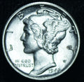 1942 10C Mercury Dime AU/BU - 25457