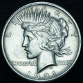 1921 Peace Silver Dollar AU+ - 26069