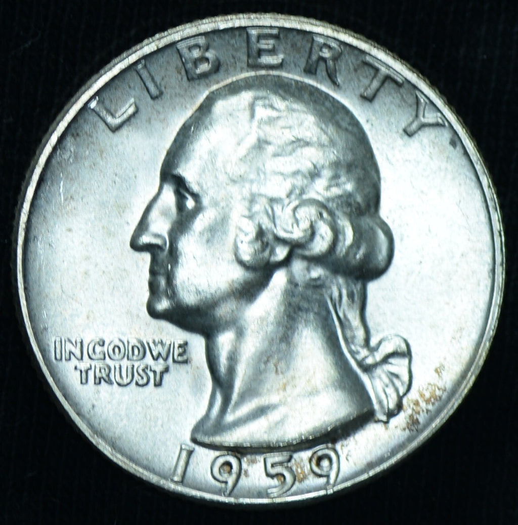 1959 25C Washington Quarter Type B Reverse BU ~ 26369