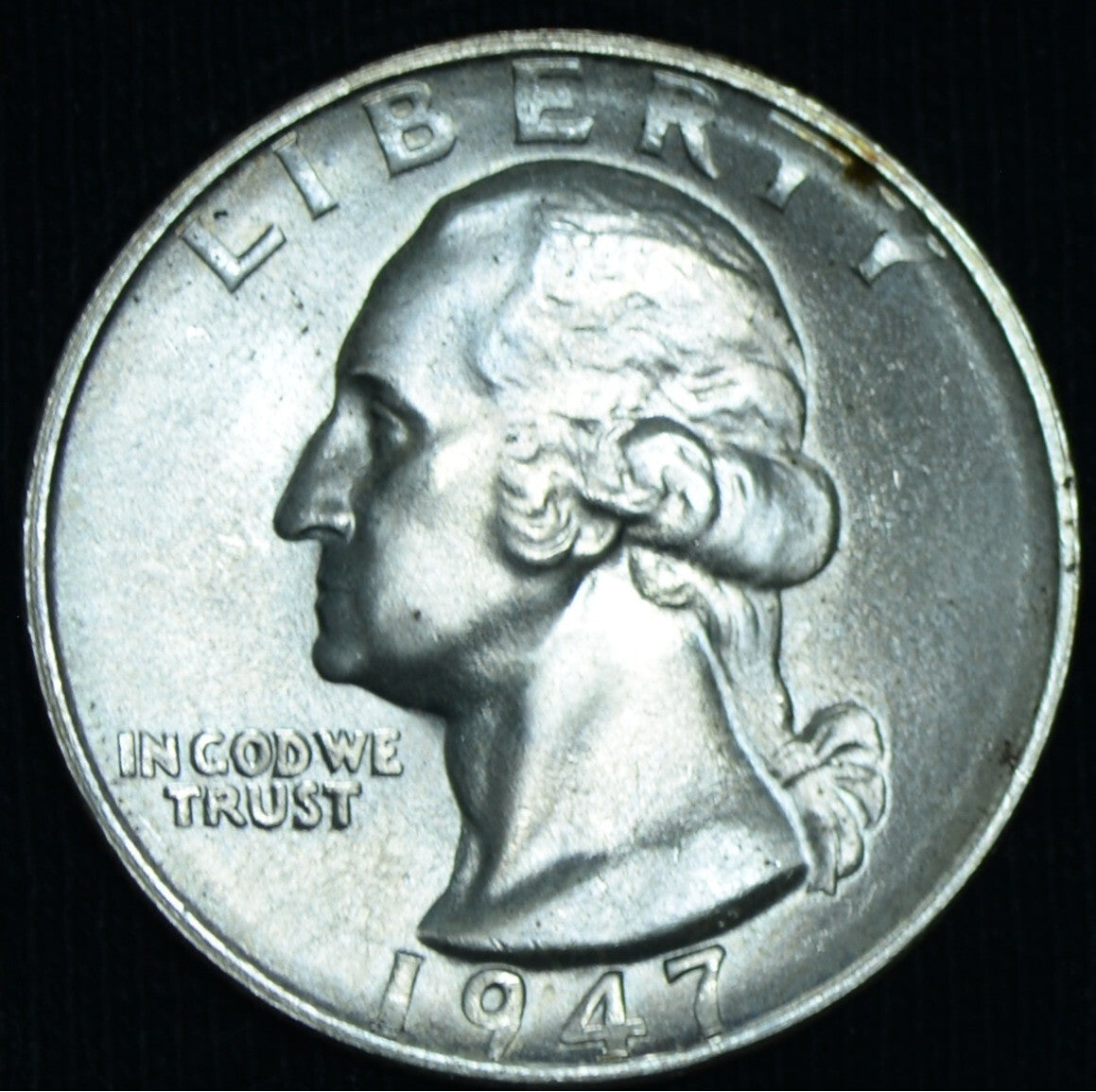 1947-S 25C Washington Quarter Frosty BU ~ 26234