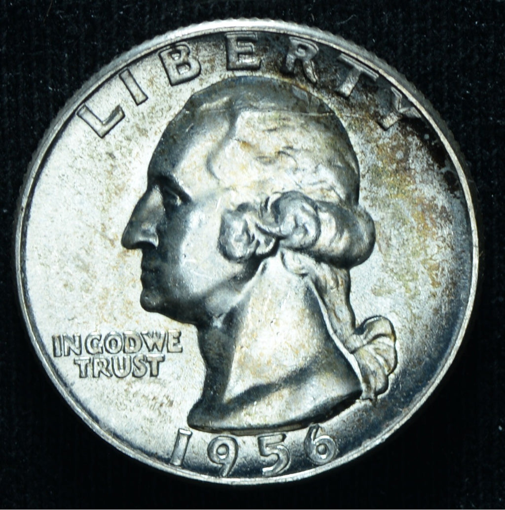 1956 25C Washington Quarter UNC Toned ~ 26176