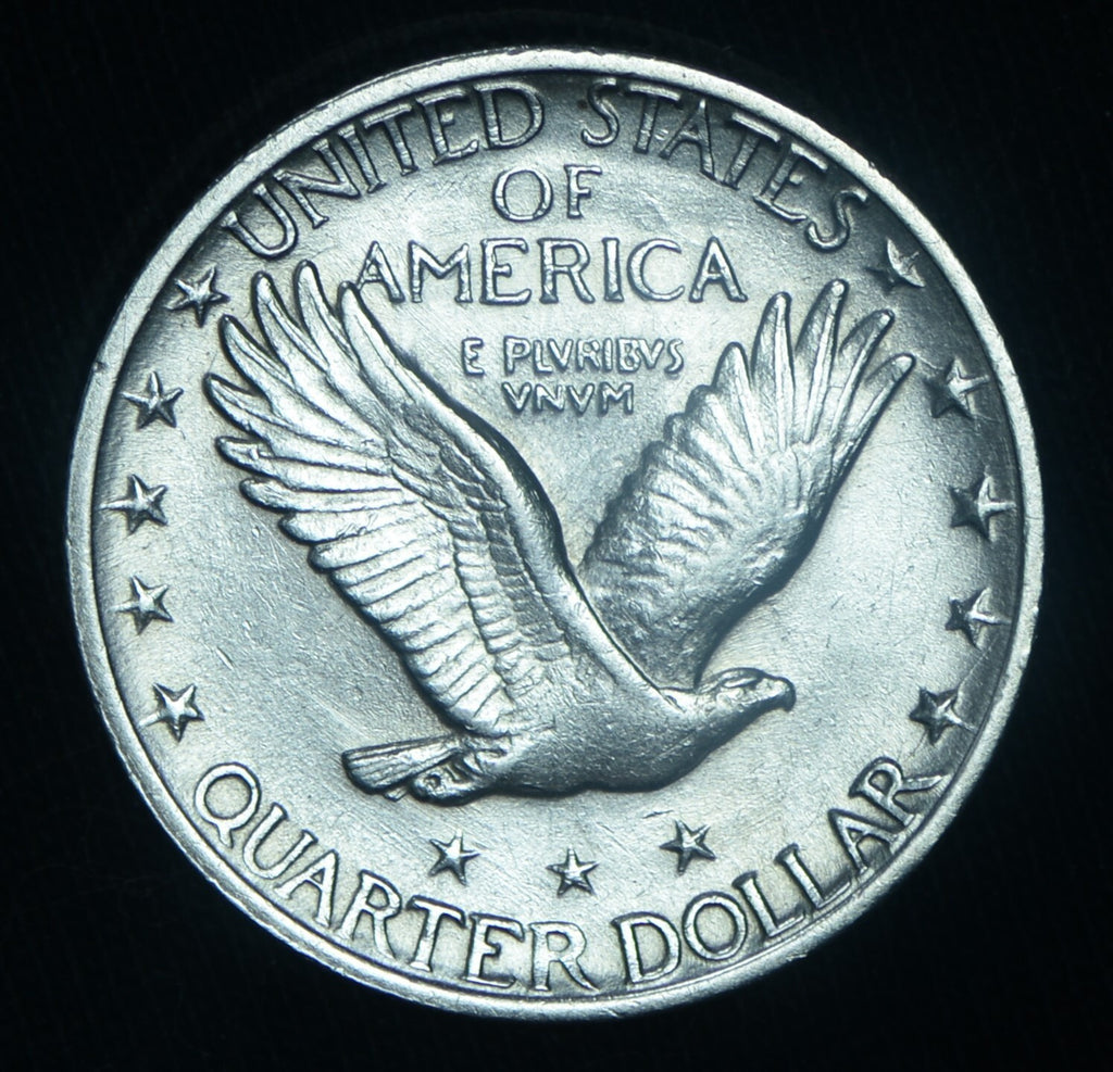 1918-S 25C Standing Liberty Quarter  AU/BU Slider ~ 26539