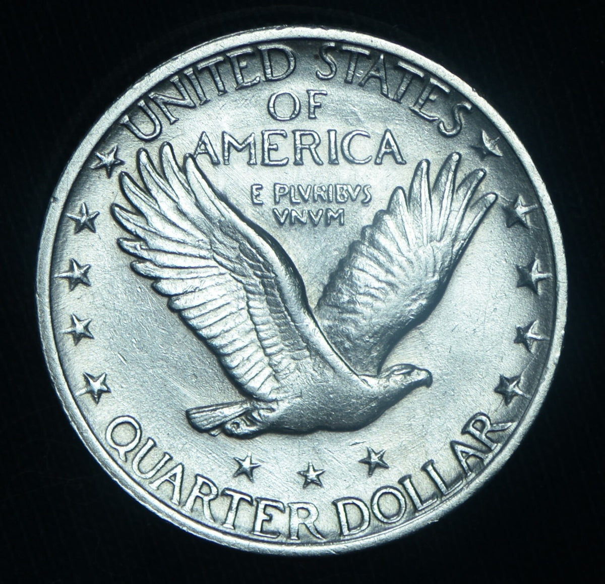 1918-S 25C Standing Liberty Quarter  AU/BU Slider ~ 26539