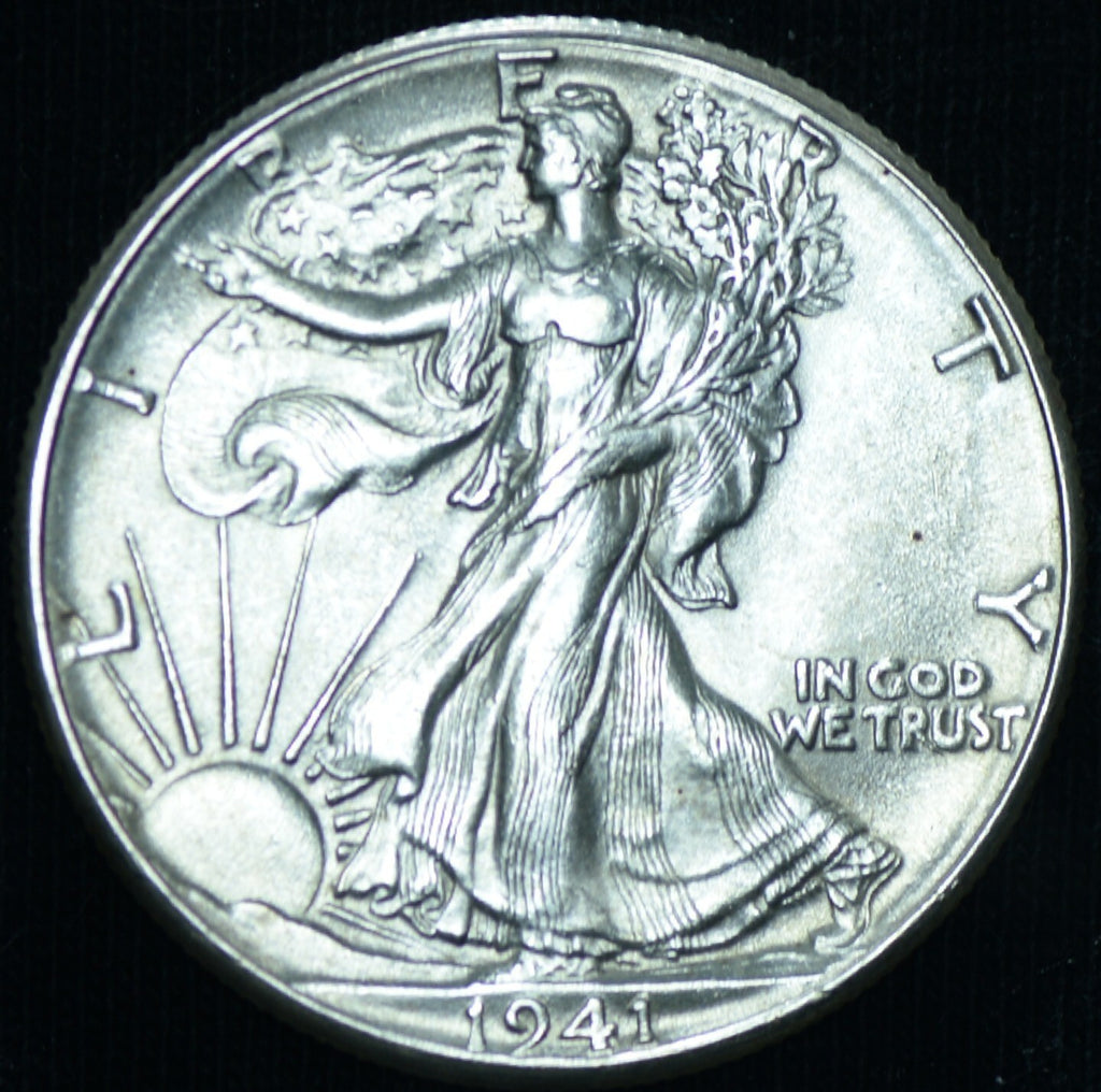 1941 50C Walking Liberty Half Dollar BU ~ 26344