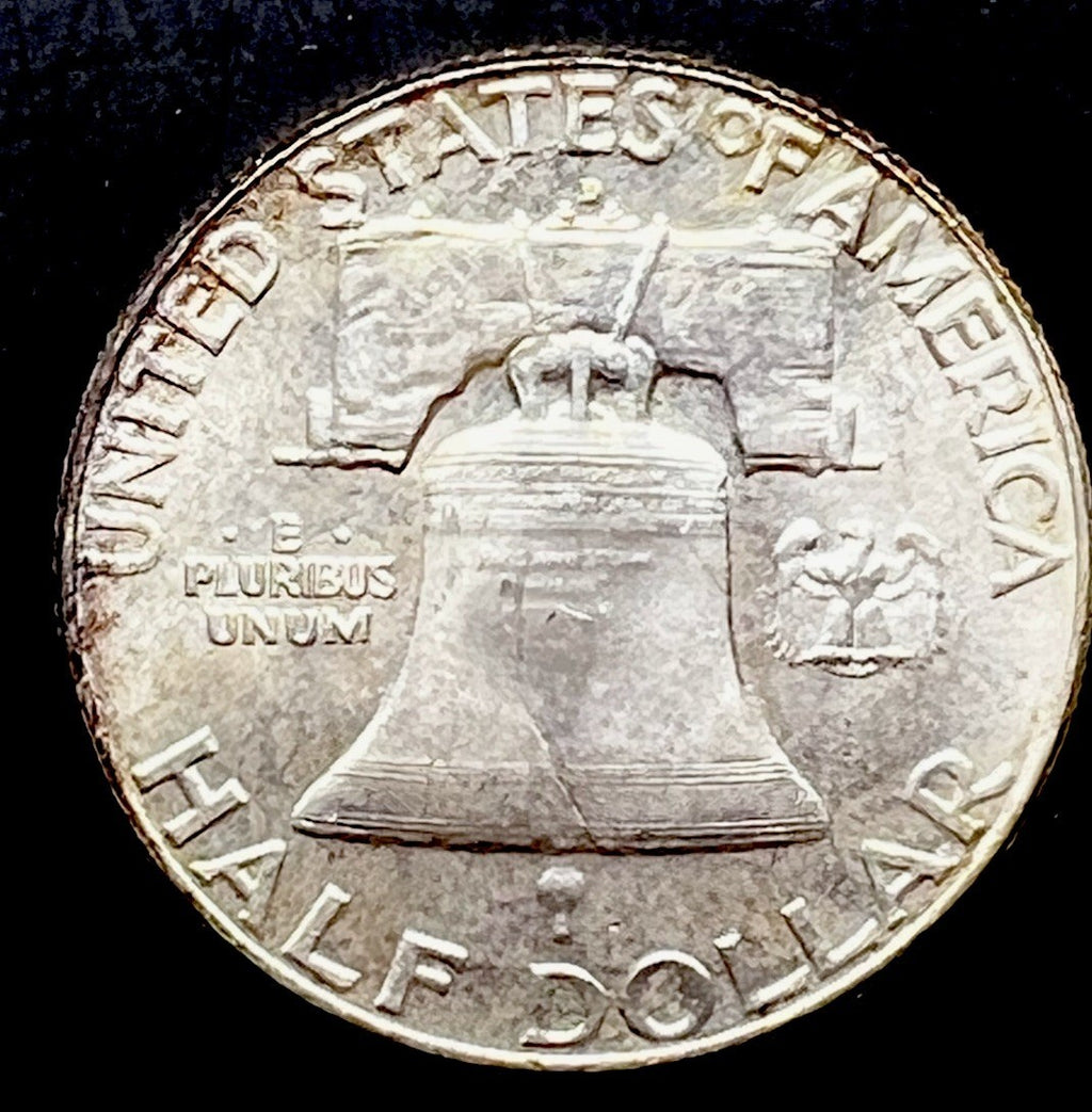 1962-D 50C Franklin Half Dollar UNC Toned - 25286