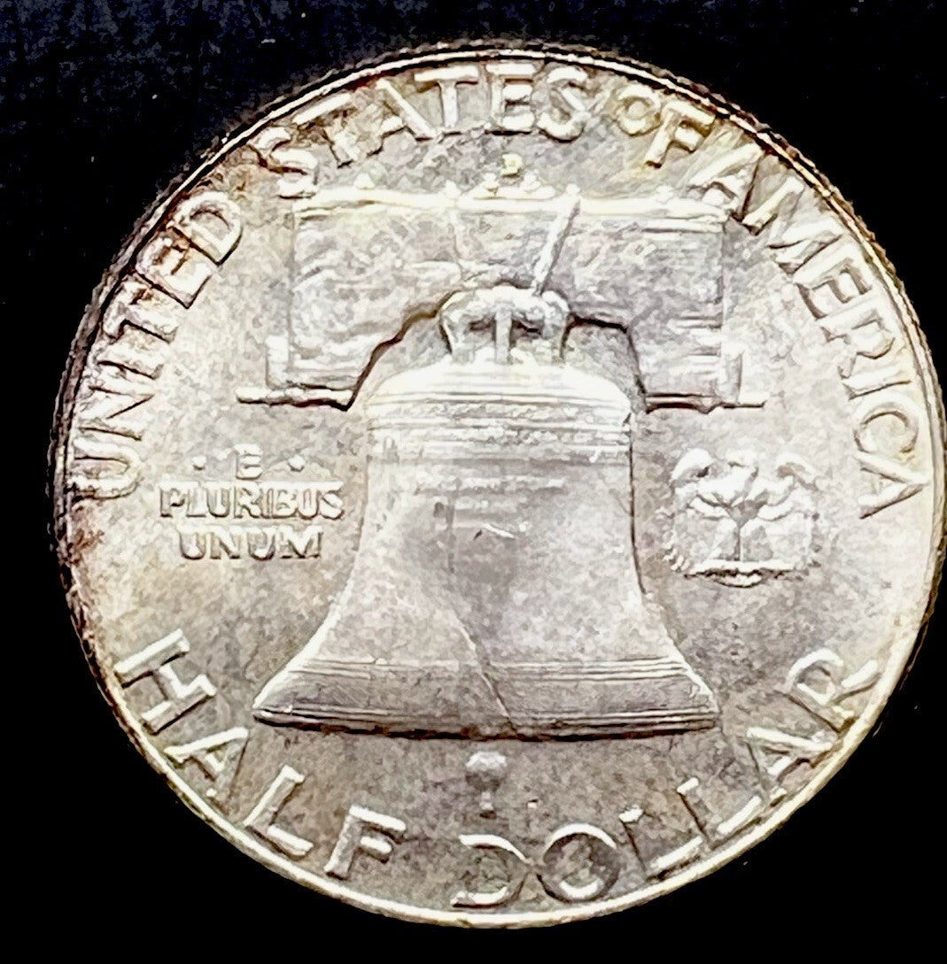 1962-D 50C Franklin Half Dollar UNC Toned - 25286
