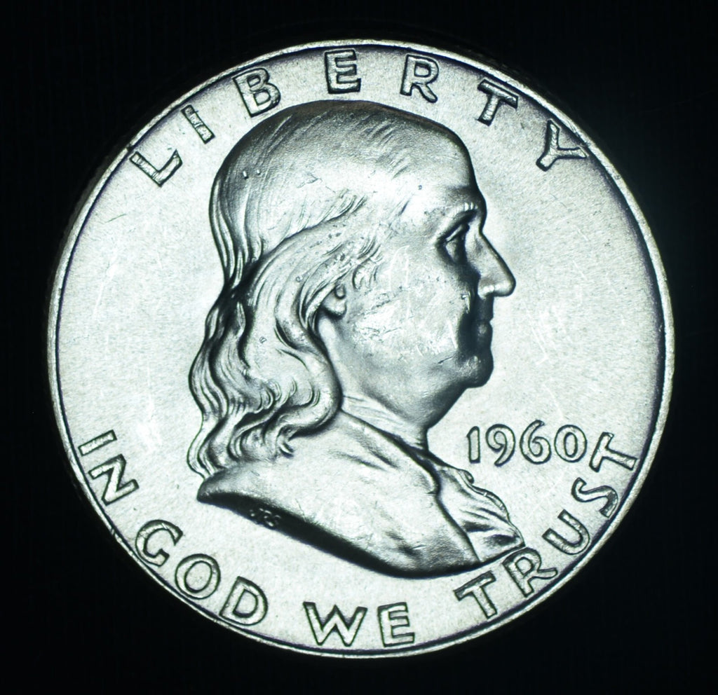1960 50C Franklin Half Dollar BU Luster ~ 26559