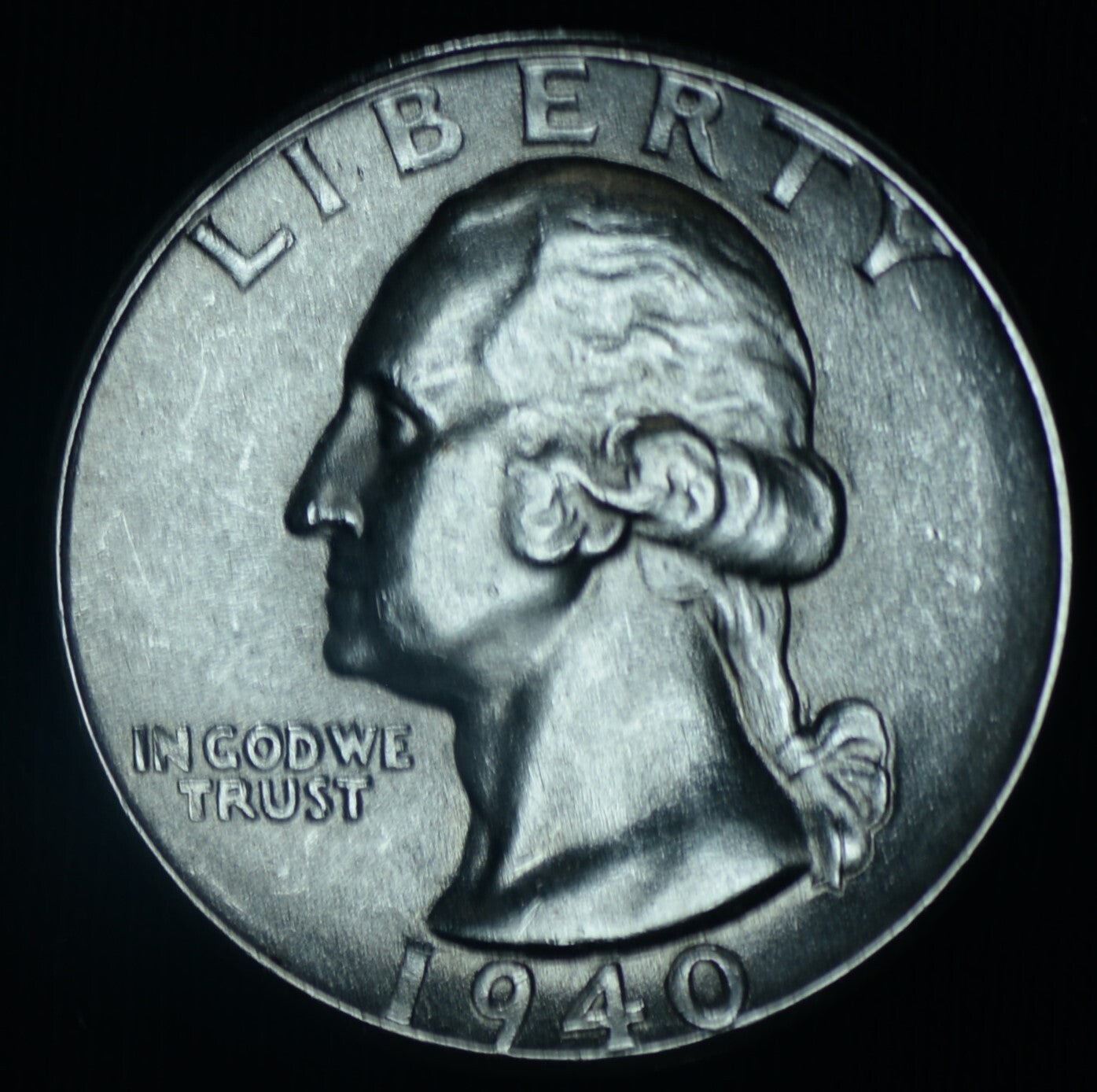 1940 25C Washington Silver Quarter BU Gem ~ 26456