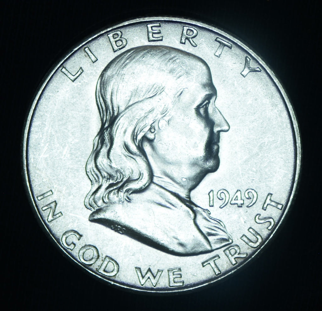 1949-S 50C Franklin Half Dollar BU Gem Exceptional ~ 26553