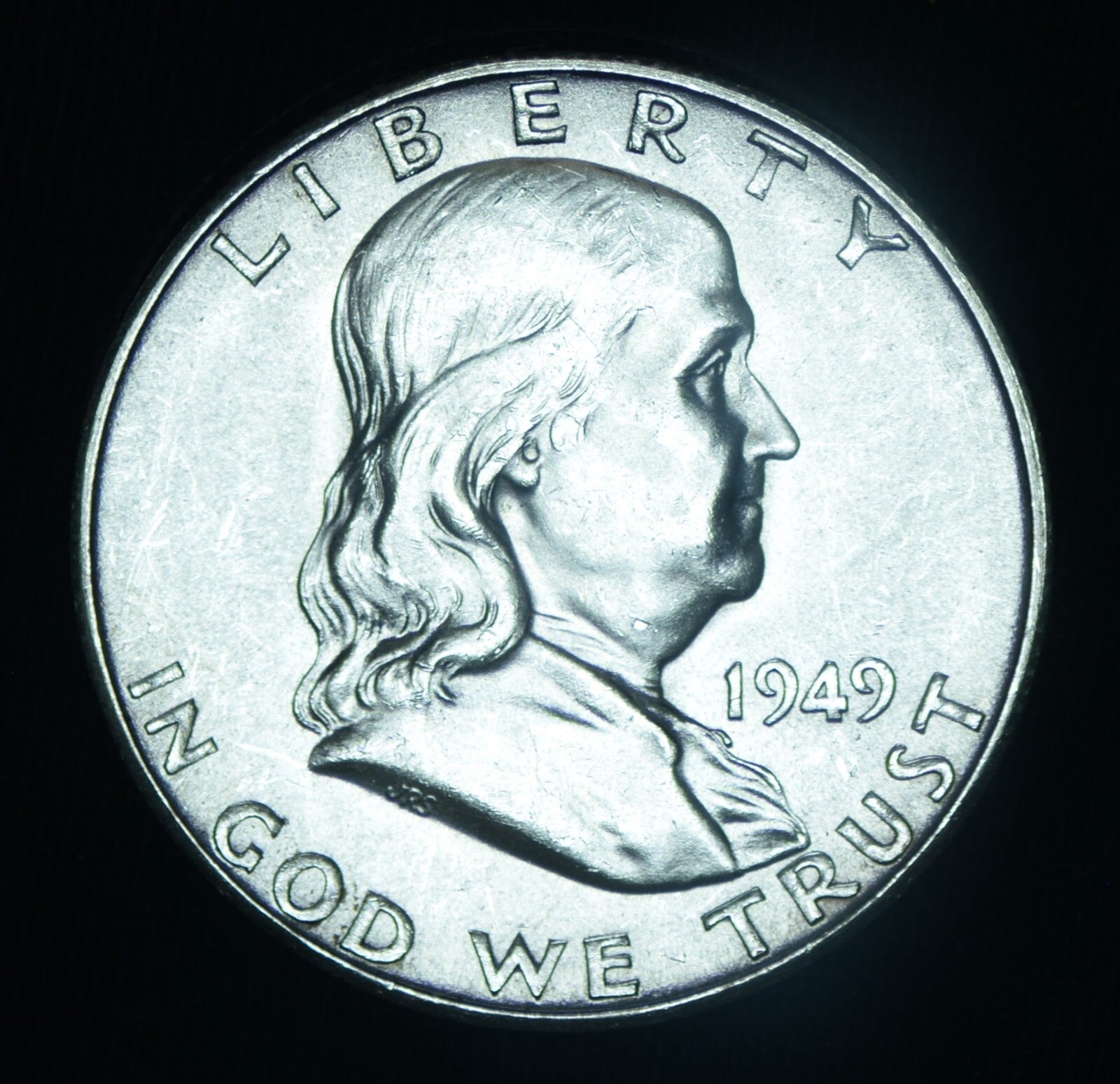 1949-S 50C Franklin Half Dollar BU Gem Exceptional ~ 26553