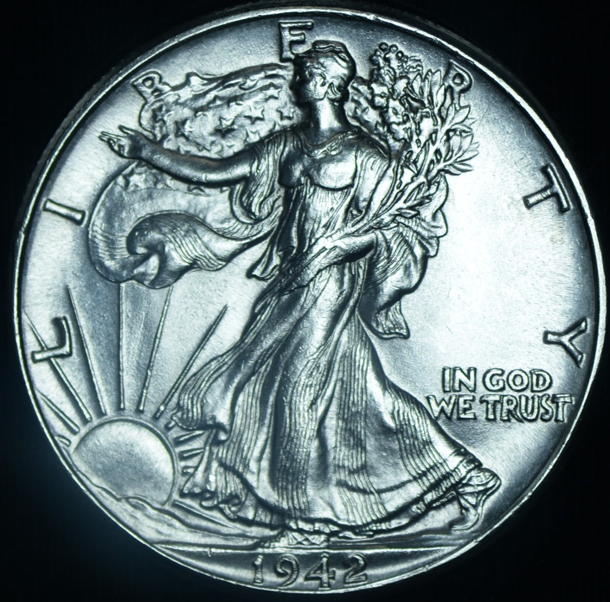 1942 50C Walking Liberty Half Dollar BU ~ 26481