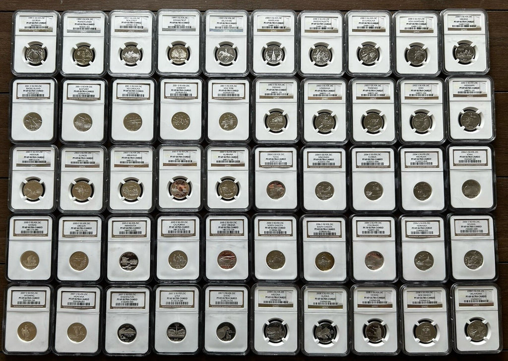 All 50 Silver State Quarters Proof Set DCAM69 - 26340