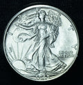 1945 50C Walking Liberty Half Dollar Brilliant Uncirculated BU - 25579