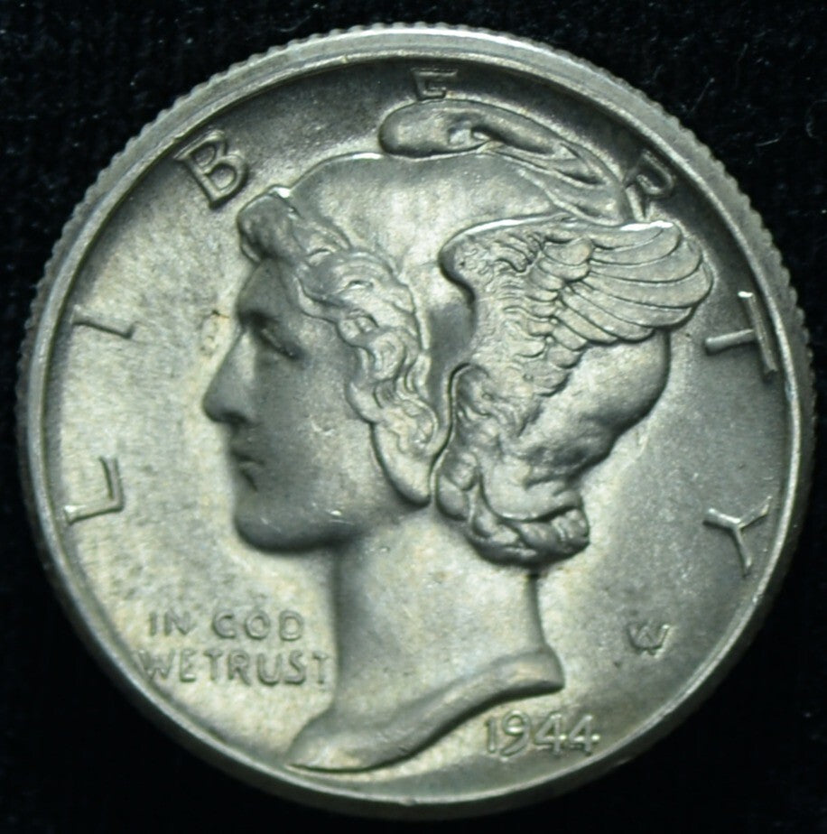 1944-D 10C Mercury Dime BU - 25384